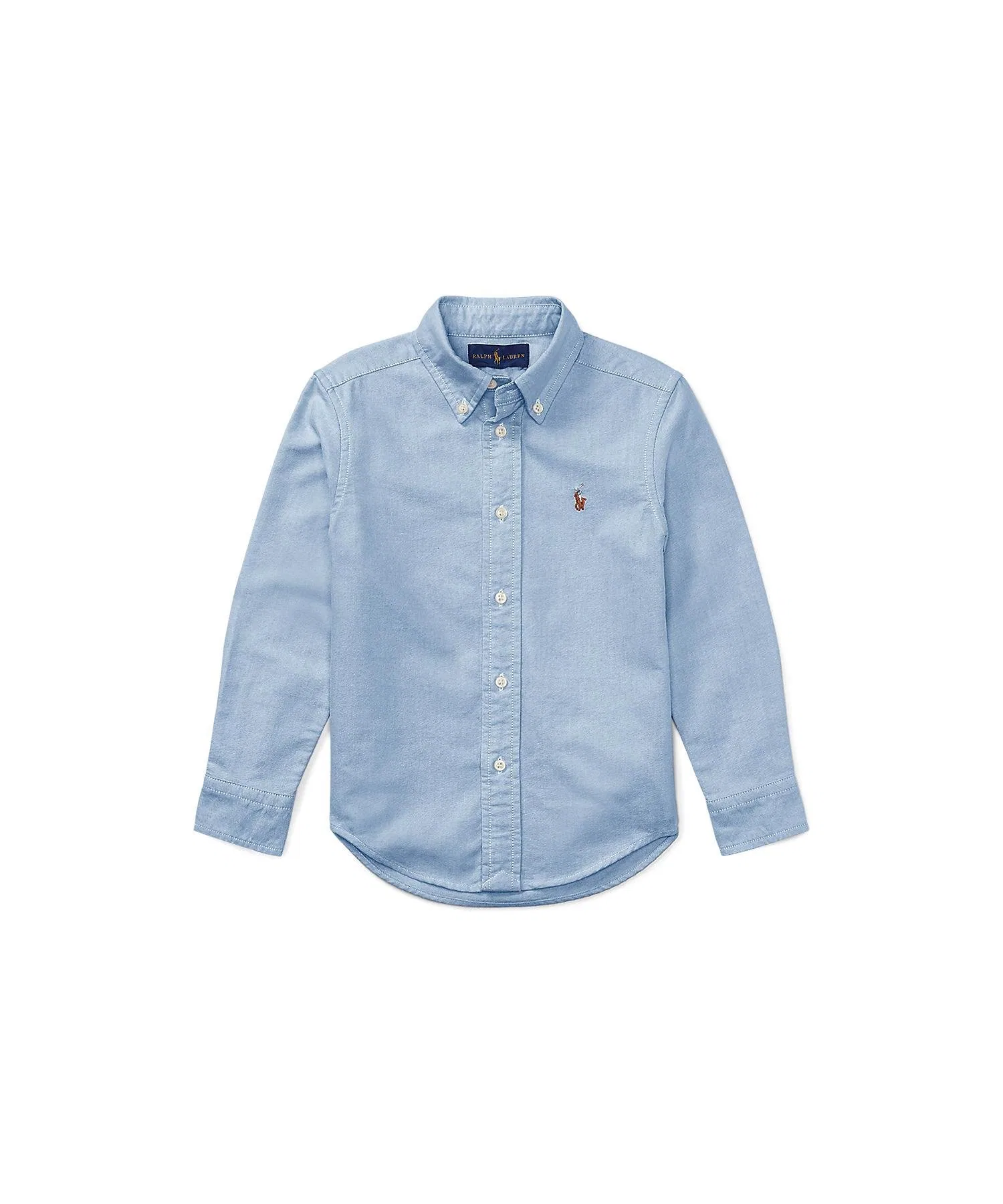 (Для мальчиков 2-7 лет) Хлопковая рубашка Оксфорд Polo Ralph Lauren, 400 Blue