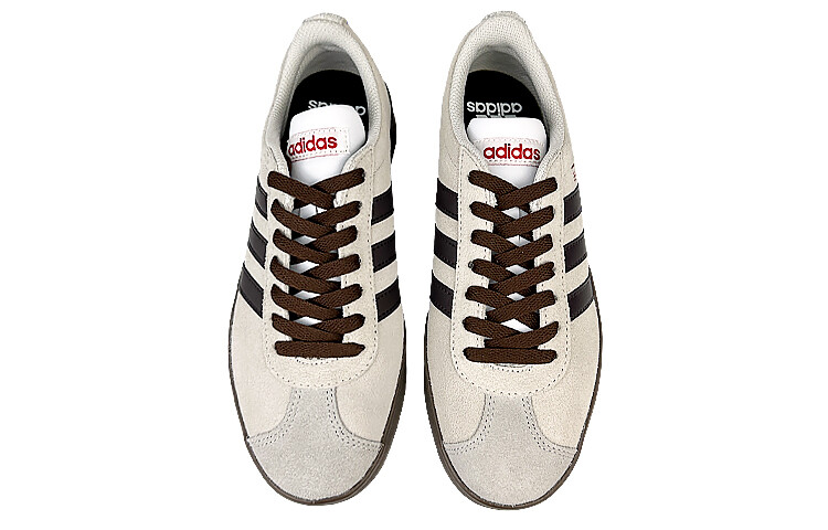 

Кроссовки adidas neo Vl Court Skateboarding Shoes Unisex Low-top Coffee, белый