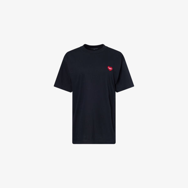 

Футболка Carhartt Wip с вышивкой в виде сердца, черный