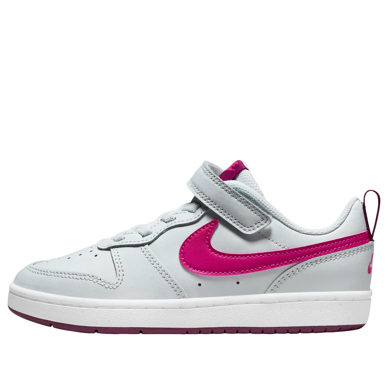 Кроссовки Nike Court Borough Low 2 'Grey Bright Pink' BQ5451-015, серый