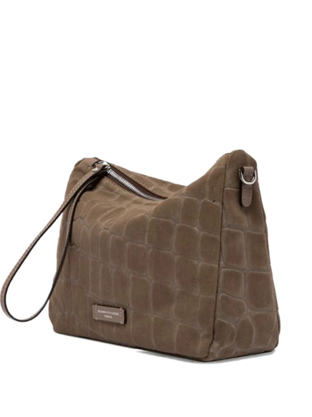 

Клатч с эффектом кожи крокодила Gianni Chiarini, коричневый