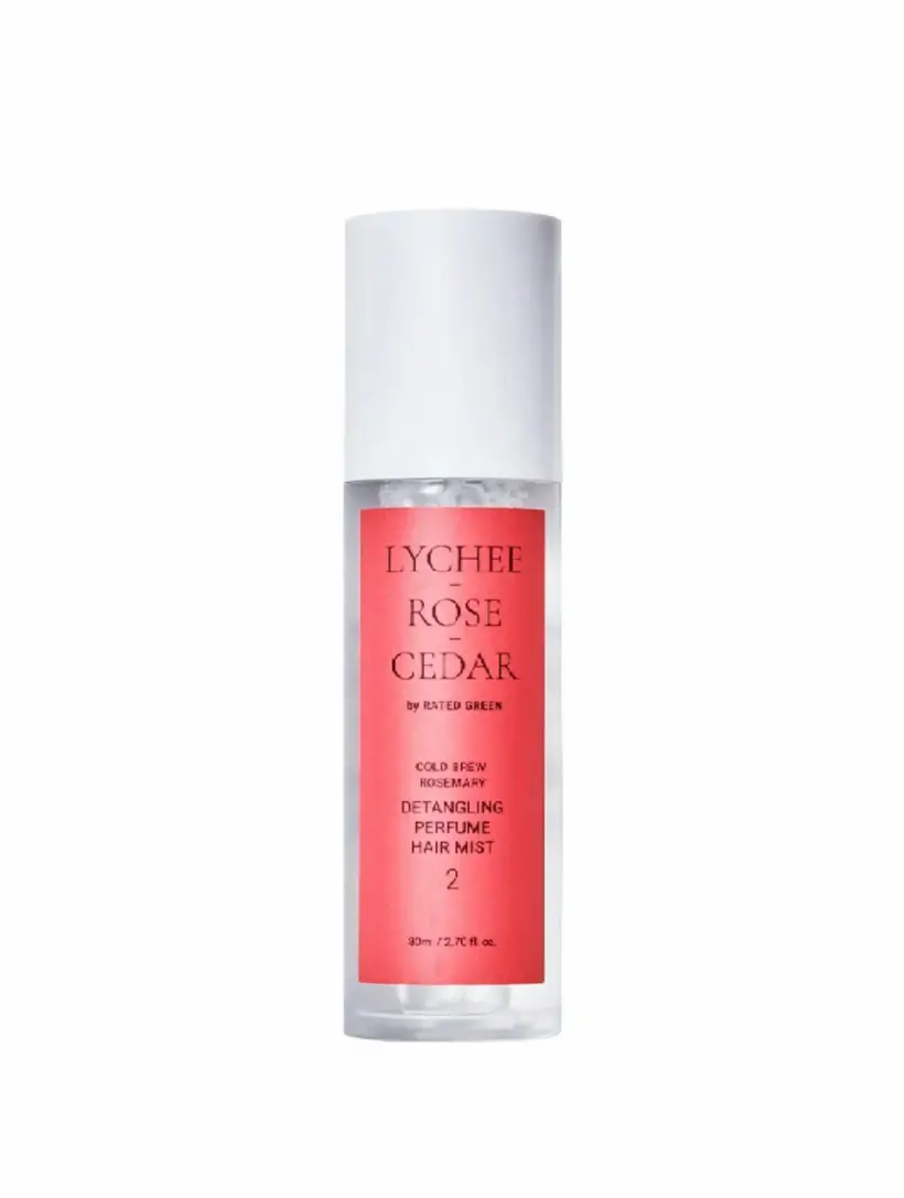 

Разглаживающий парфюмерный спрей для волос Lychee Rose Cedar, 80 мл Rated Green