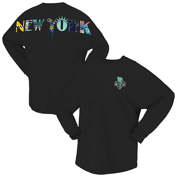

Женская черная футболка New York Liberty с длинным рукавом Spirit Jersey, Черный, Женская черная футболка New York Liberty с длинным рукавом Spirit Jersey