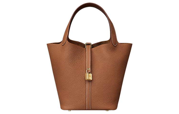 

HERMES Пикотин Лок Клеменс Бычья кожа Сумка-корзинка Сумка-ведро Женская сумка 22