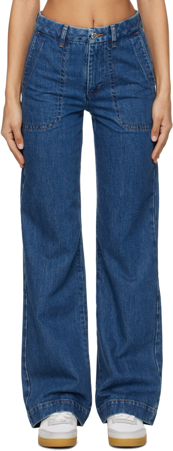 

Синие джинсы Seaside A.P.C., Stonewashed indigo