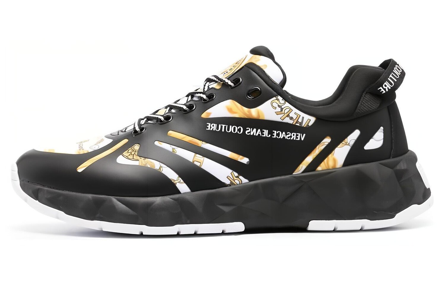 

Кроссовки VERSACE JEANS Lifestyle Shoes Men Low-top Black, черный