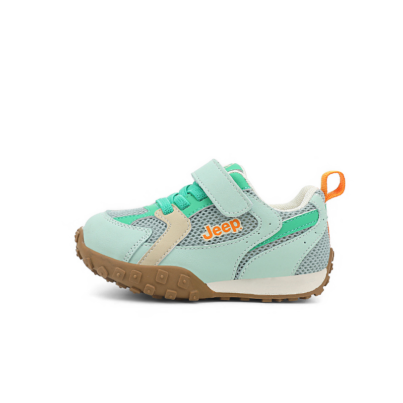 

Износостойкие противоскользящие низкие детские повседневные кроссовки для детей 3-7 лет Jeep, мята