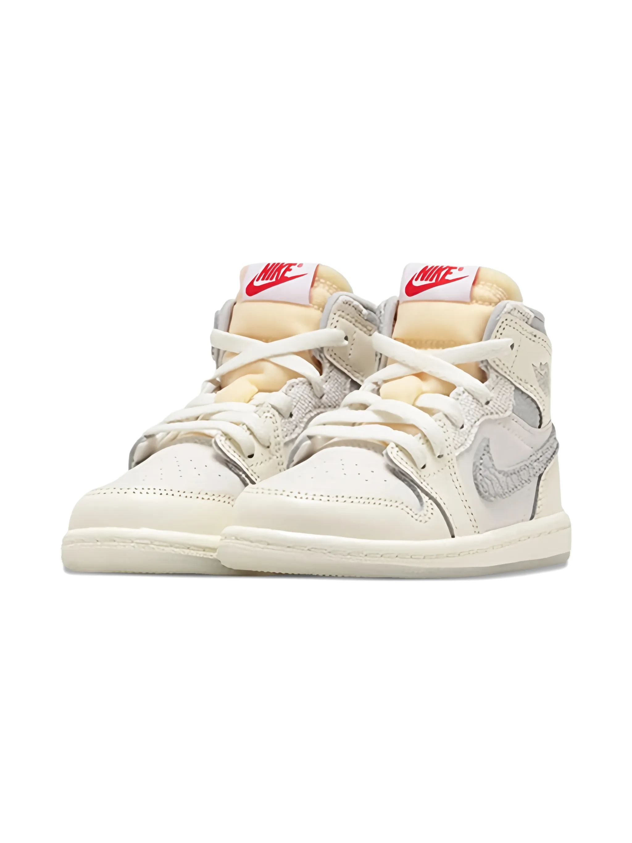 Кроссовки Air Jordan 1 Retro High OG Sail University Jordan Kids, кремовый — фото 2