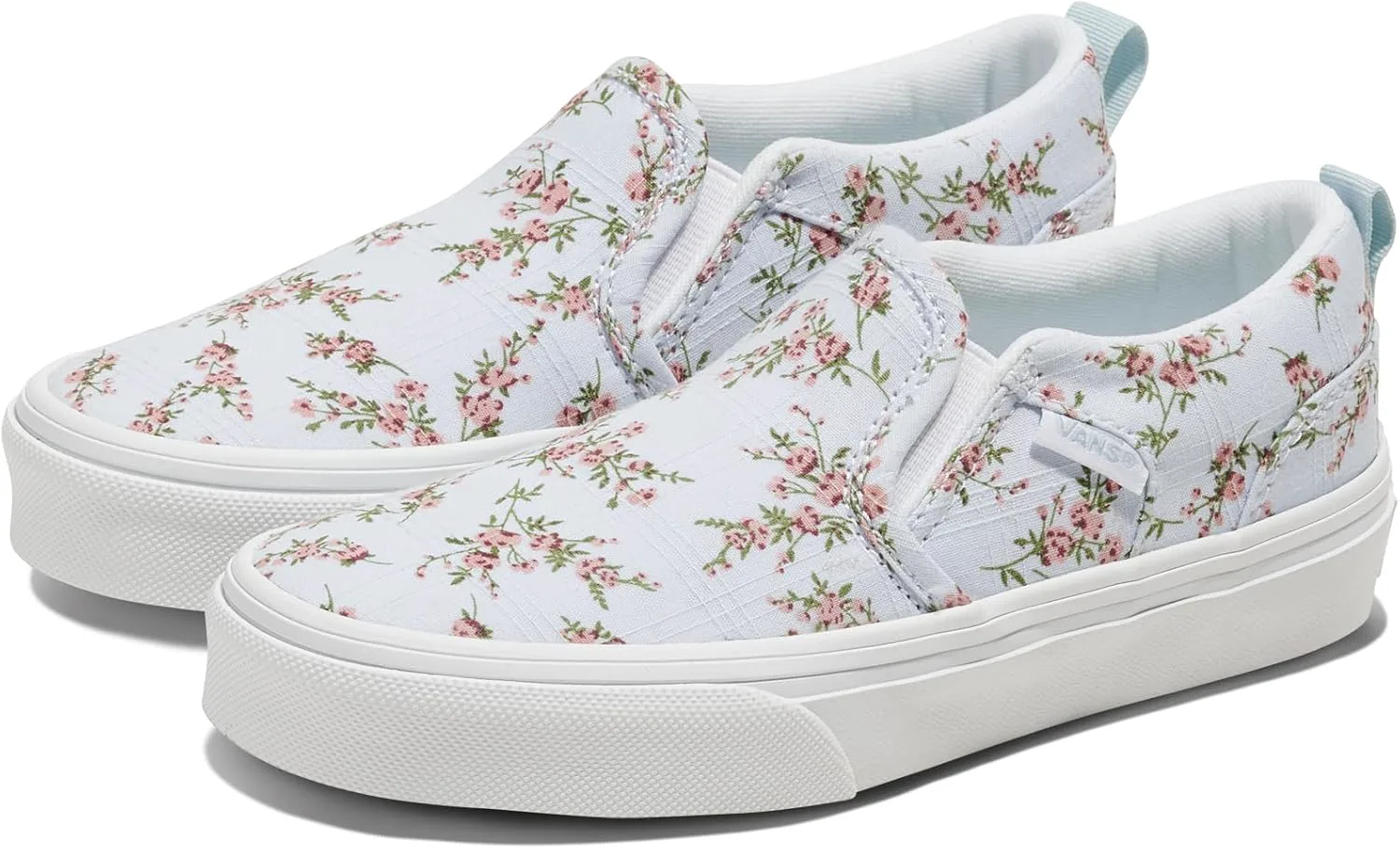 Кеды Vans Asher без шнурков для детей и подростков — фото 2