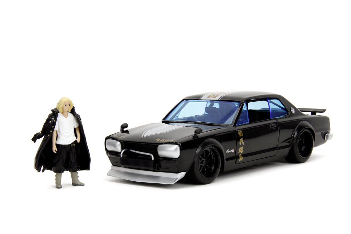 

Jada Tokyo Revengers 1971 Nissan Skyline Gt-R + Фигурка Майки 1:24 253255064