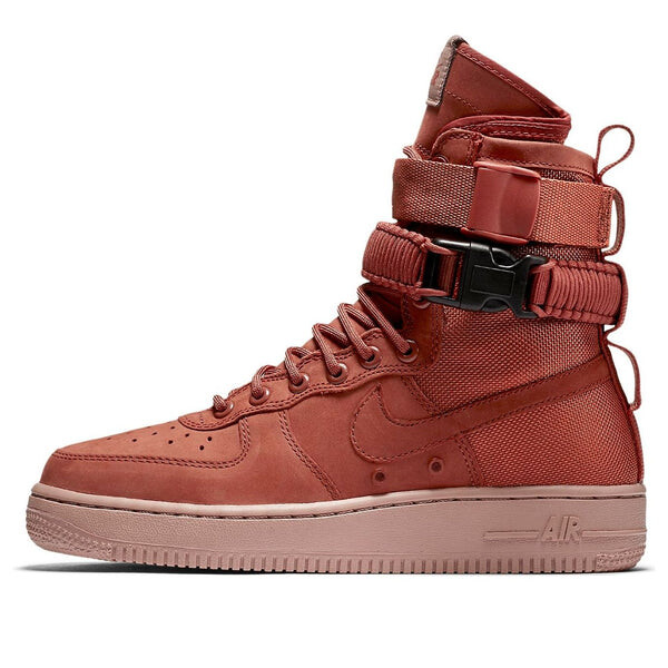 Кроссовки sf air force 1 высокие Nike, красный