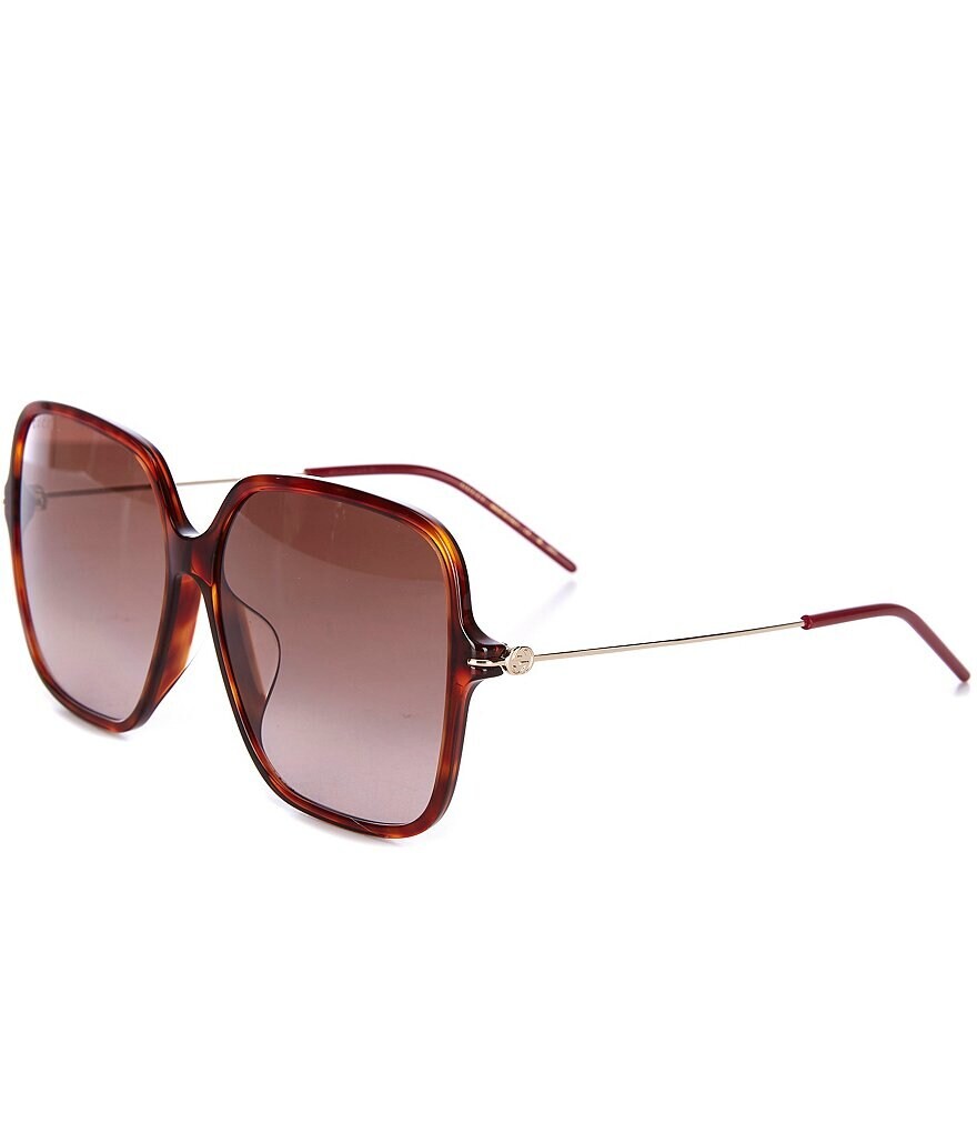 

Женские квадратные солнцезащитные очки Gucci GG1267SA 60 мм, коричневый