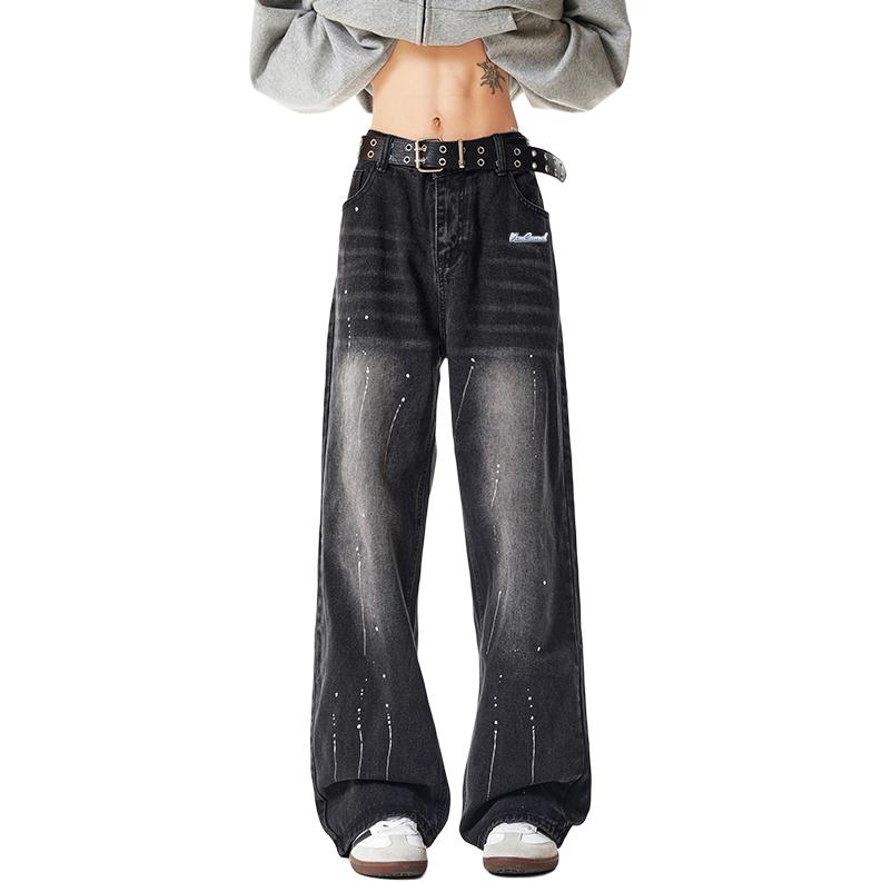 

VanCamel Джинсы мужские черные прямого кроя