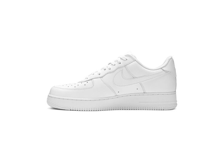 Кроссовки Nike Supreme x Air Force 1 Low Box Logo - White, белый — фото 3