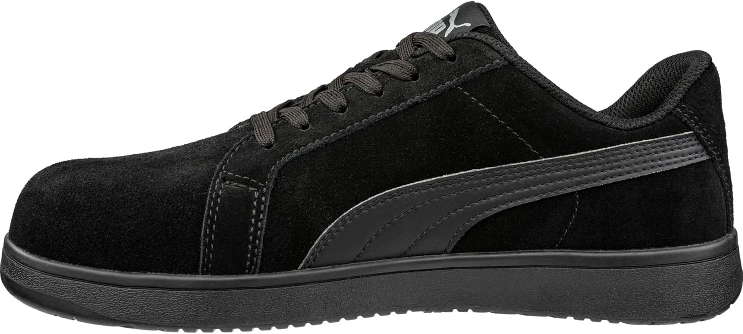 Мужские кроссовки PUMA Iconic Suede Low Oxford из замши, Black — фото 4