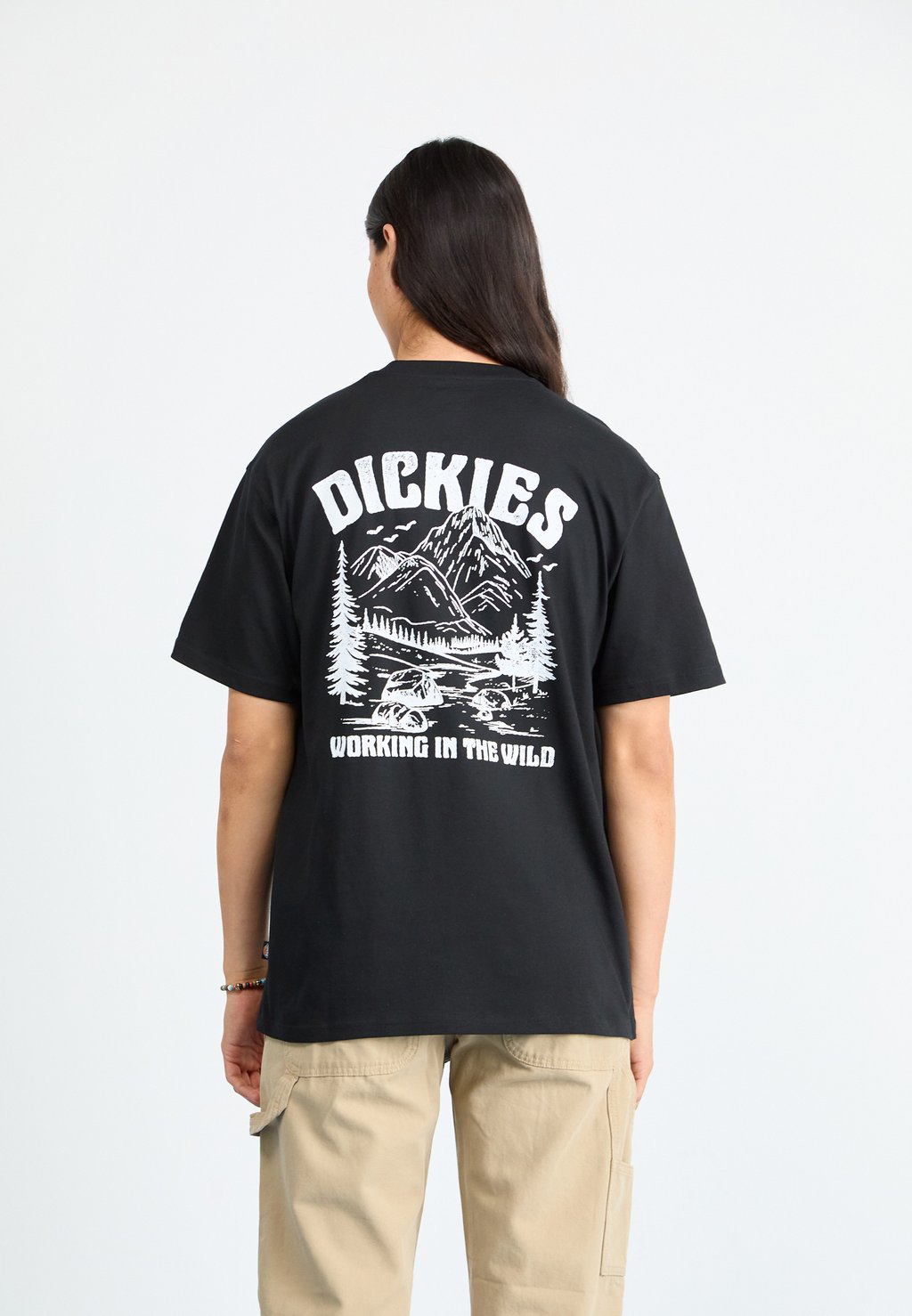

Футболка с принтом PONDEROSA PINES TEE Dickies, черный