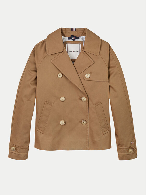 Переходная куртка стандартного кроя KG0KG08518 Tommy Hilfiger, коричневый — фото 4