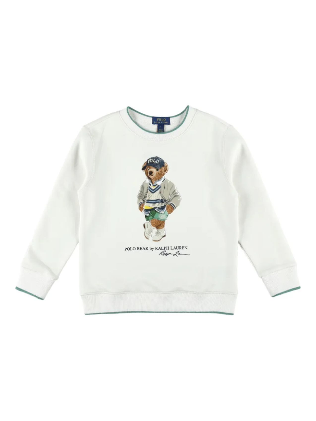 

POLO RALPH LAUREN KIDS толстовка Polo Bear, белый