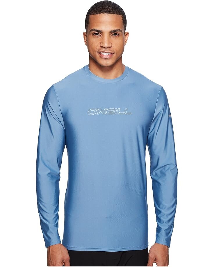 

Пляжная футболка O'Neill Basic Skins L/S Rash Tee, цвет Dusty Blue