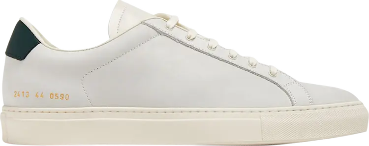 Кроссовки Common Projects Retro Low White Green, белый