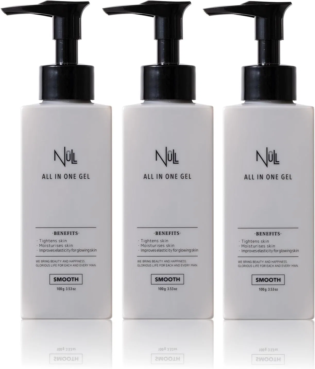Гель для ухода за лицом Men's All-in-One Gel, MENS NULL, набор из 3, с цитрусовым ароматом, 100 мл
