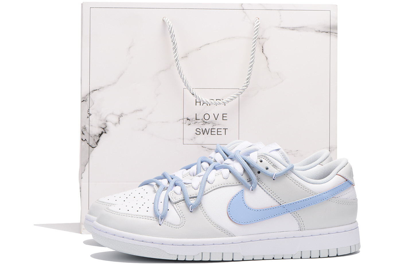 

Кроссовки Nike Dunk Skateboarding Shoes Unisex Low-top White, белый