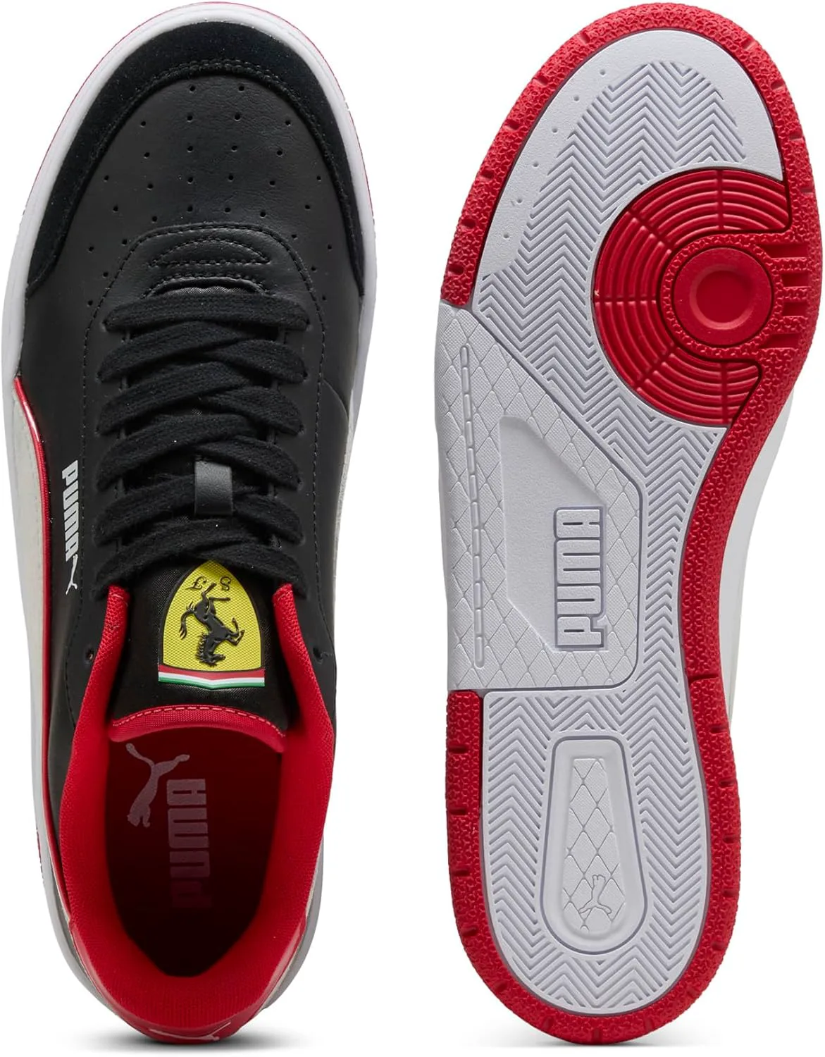 Кроссовки PUMA для мужчин Scuderia Ferrari Ca Match, черно-белый — фото 4