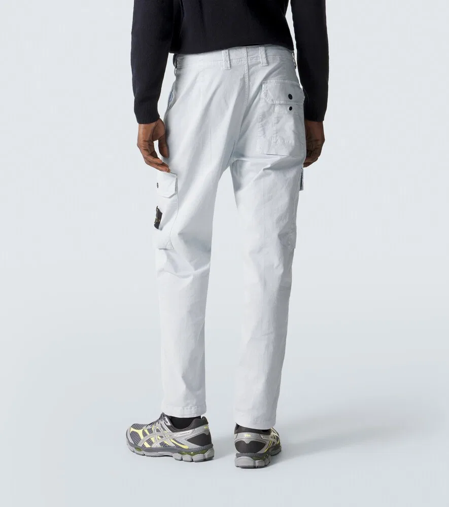 Брюки-карго Compass из хлопковой саржи Stone Island, синий — фото 4