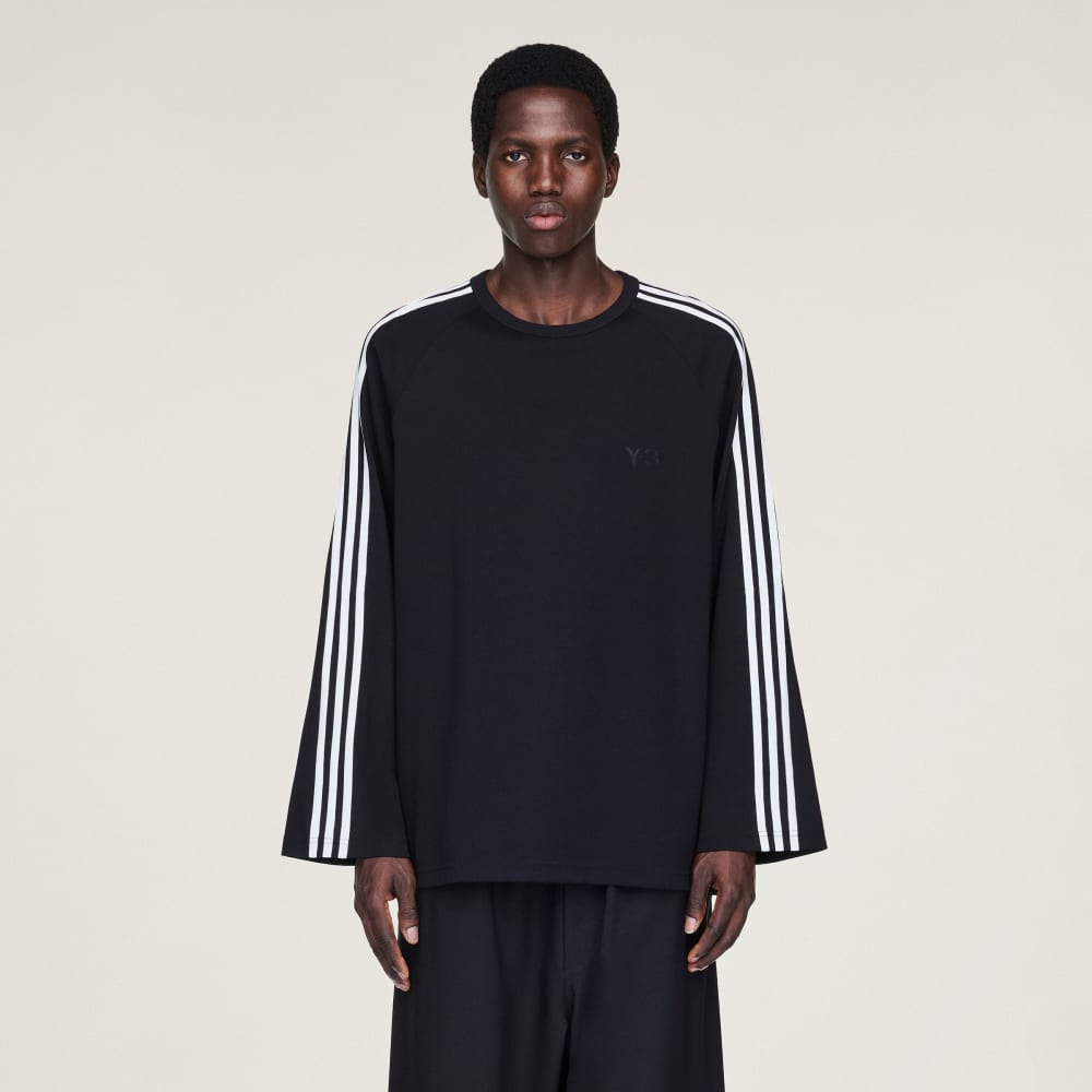 

Лонгслив Adidas Y-3 Long Sleeve Tee 3-Stripes, черный