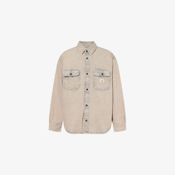 

Рубашка джинсовая Carhartt Wip Tigan, серо-синий