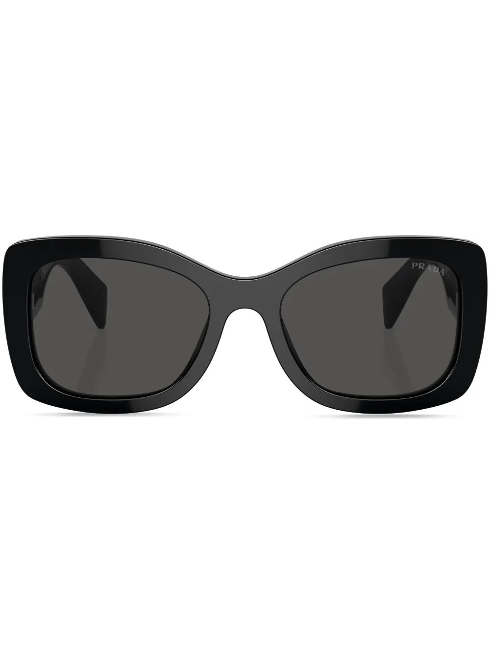 

Солнцезащитные очки в квадратной оправе с логотипом Prada Eyewear, черный