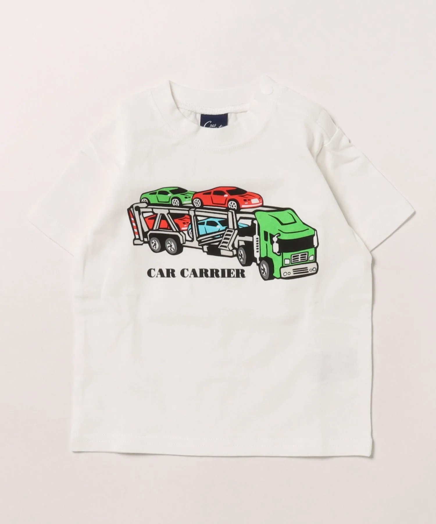 Детская футболка с принтом рабочих машин Crescent T-shirt белая