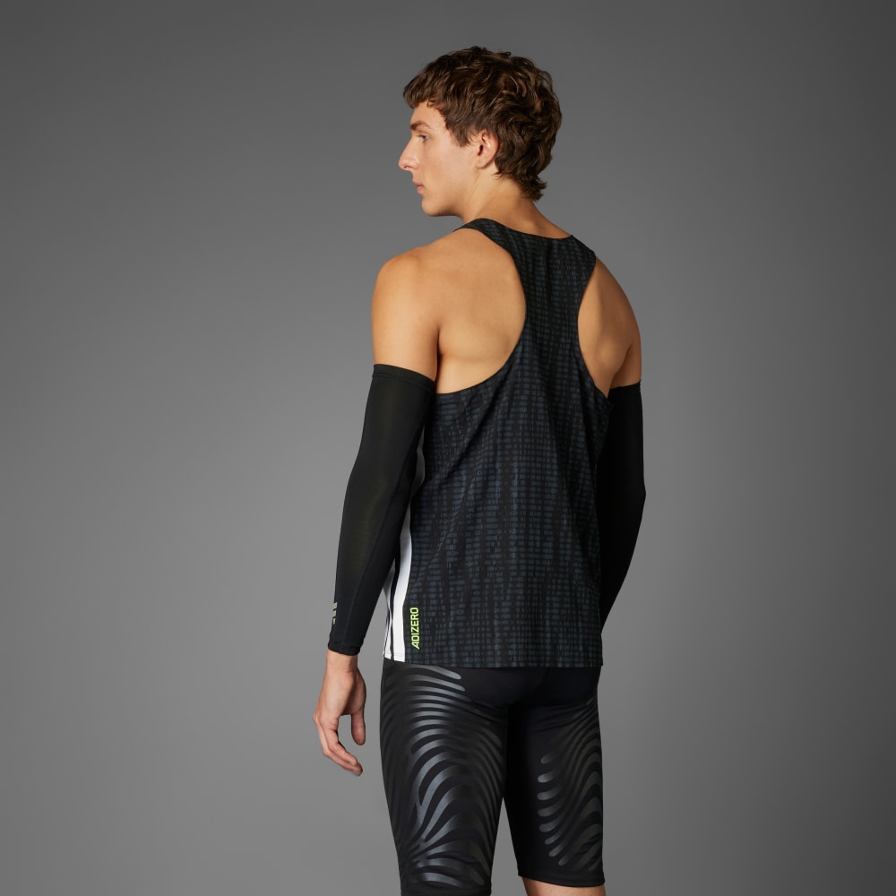 Спортивный топ Adidas Adizero Running Singlet, цвет Carbon/Black — фото 2