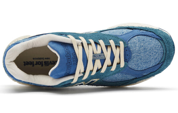 Кроссовки levi's x 990v3 made in usa 'mallard blue' New Balance, синий — фото 3