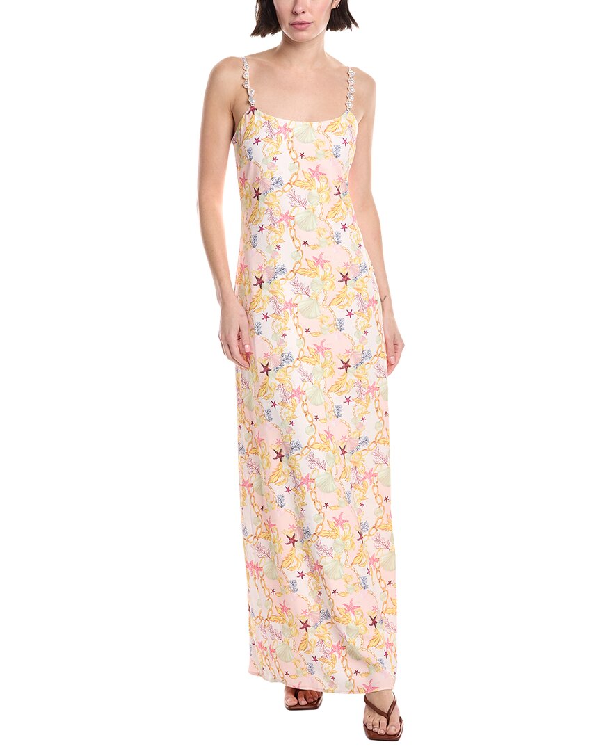 

Платье-комбинация макси La Porte, розовый