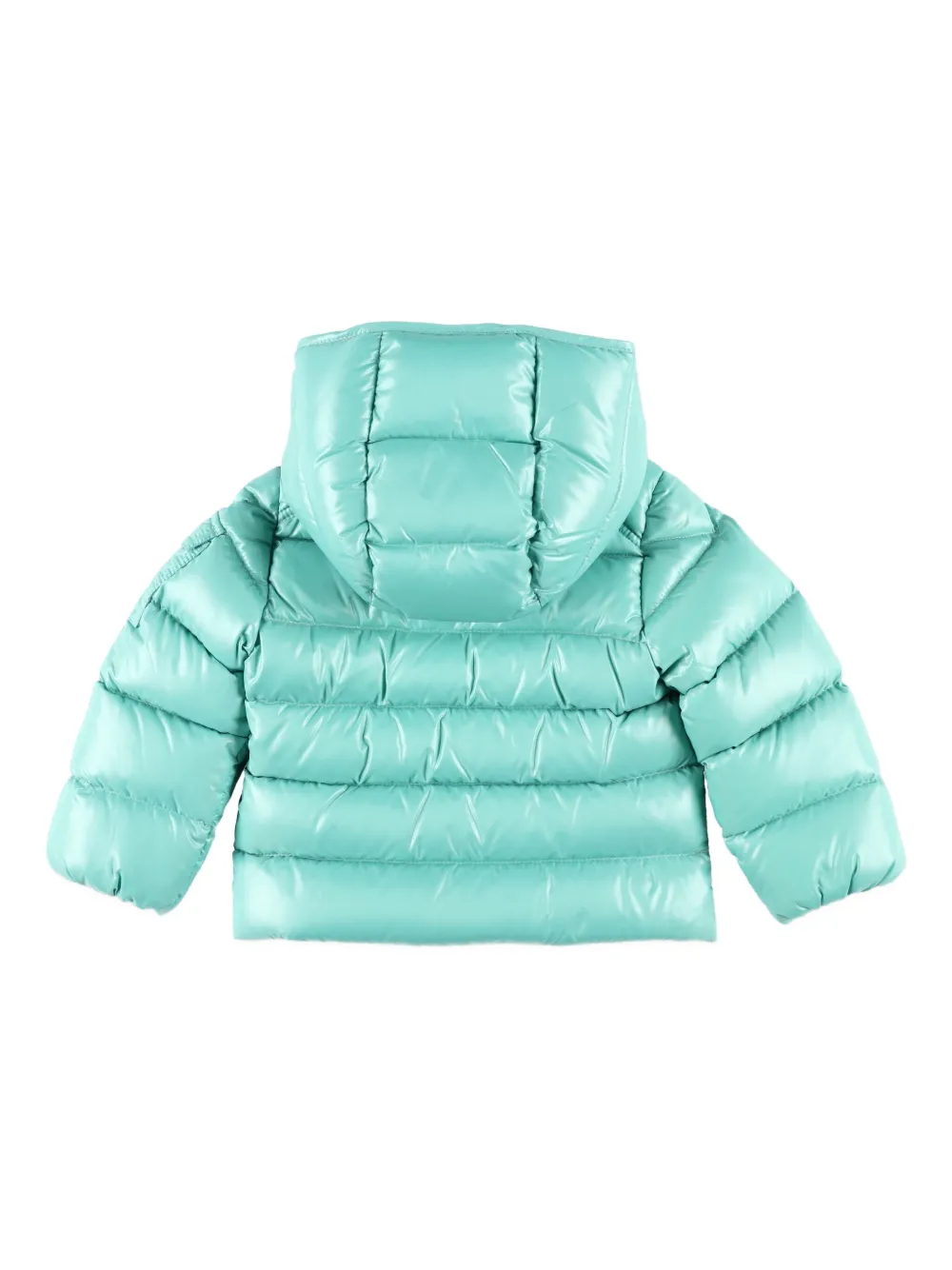 Пуховик Maya с капюшоном Moncler Enfant, зеленый — фото 2
