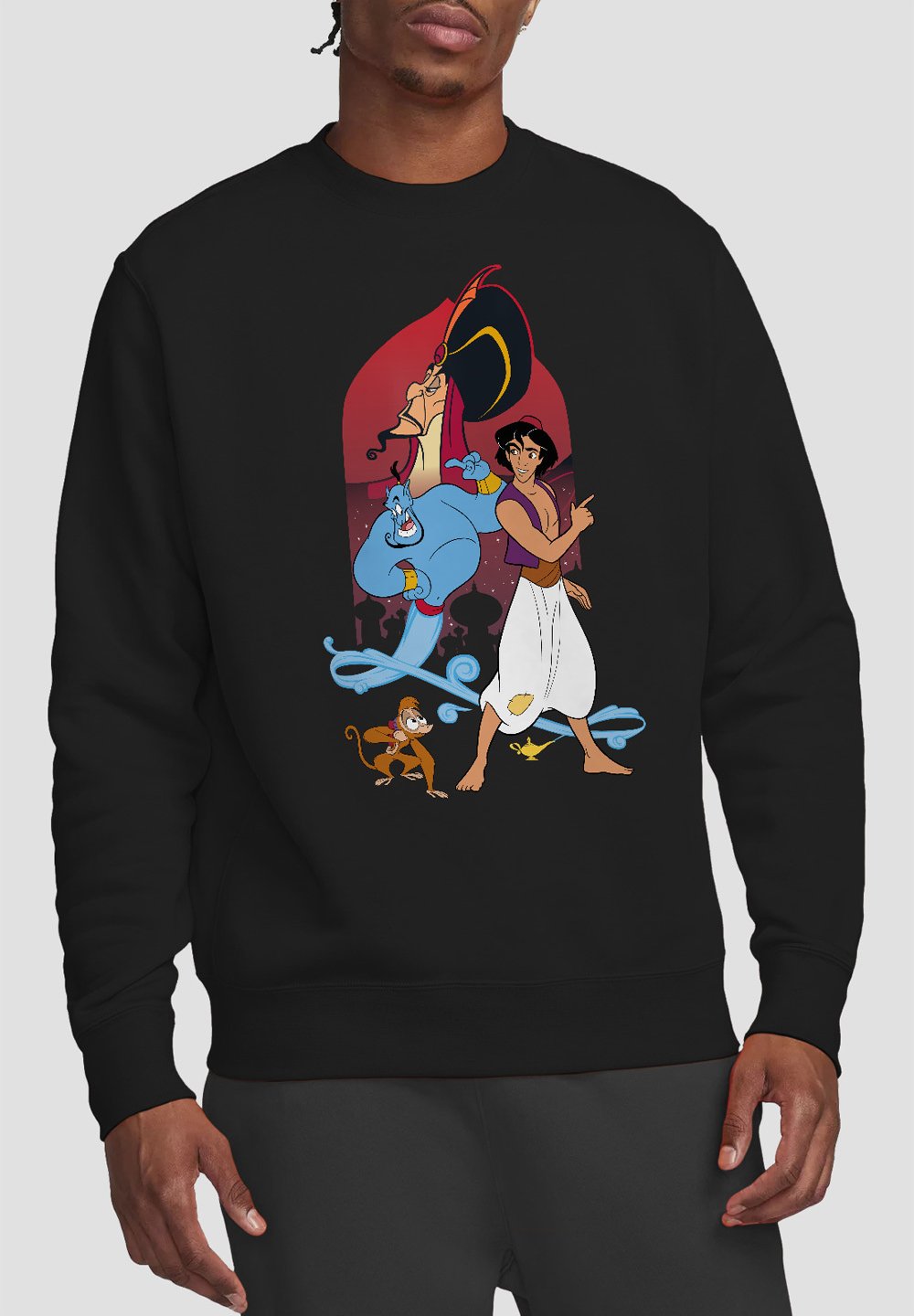 

Толстовка ALADDIN THE GENIE JAFAR AND ABU Disney, черный