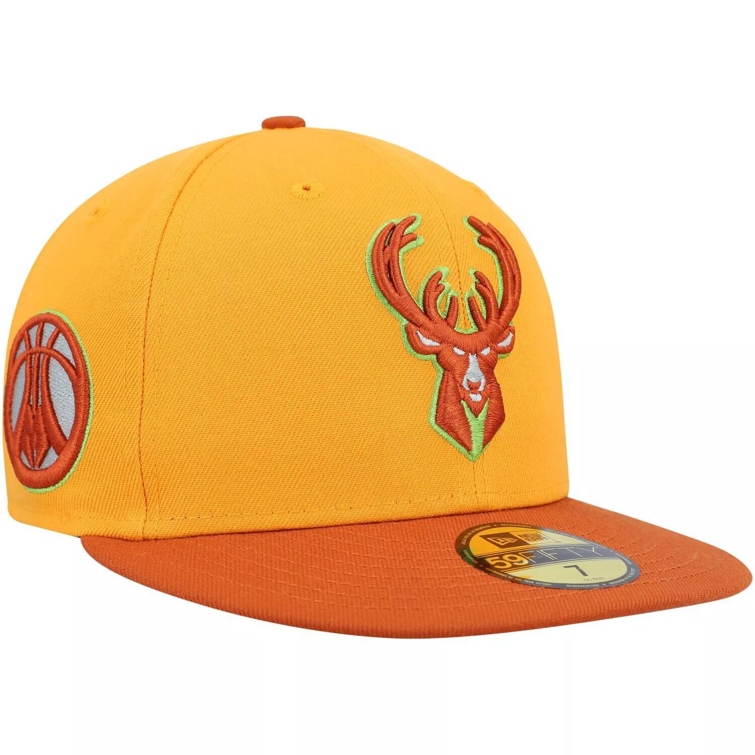

Мужская приталенная шляпа New Era Gold/Rust Milwaukee Bucks 59FIFTY, Оранжевый, Мужская приталенная шляпа New Era Gold/Rust Milwaukee Bucks 59FIFTY