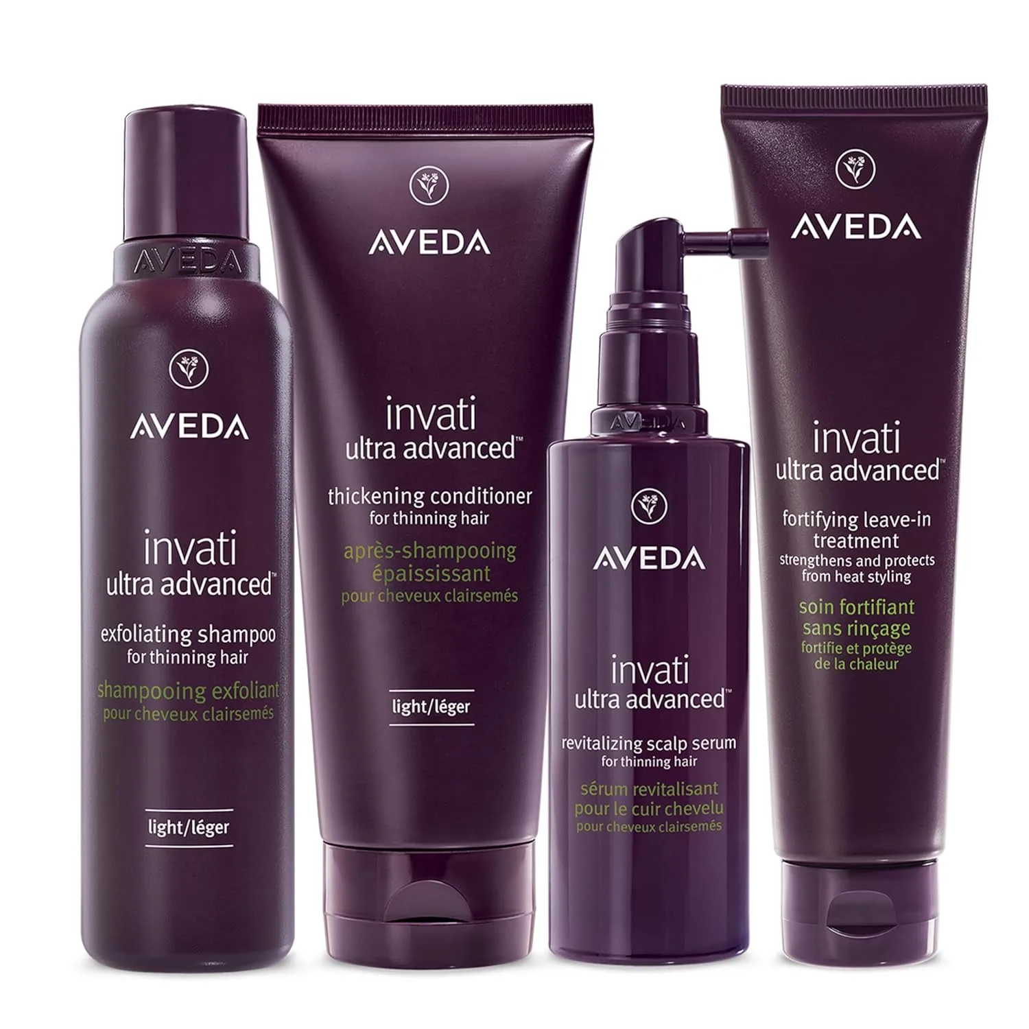Шампунь Aveda Invati Ultra Advanced Exfoliating Light, шаг 1 из 4, уменьшает выпадение волос на 77%, для тонких и средних редеющих волос, нормальная и жирная кожа головы, 95% натуральных ингредиентов