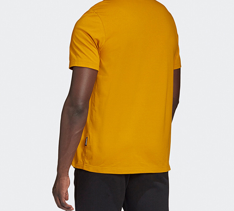Футболка мужская золотая Adidas, цвет Gold — фото 4