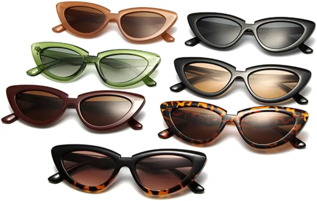 

Винтажные солнцезащитные очки «кошачий глаз» для женщин, модные очки оливково-зеленого цвета для мужчин, трендовые очки с градиентом UUPTTPL, Black Champagne