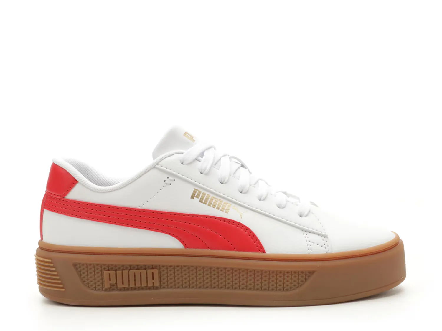 

Кроссовки Smash Platform Sneaker Puma, белый/красный