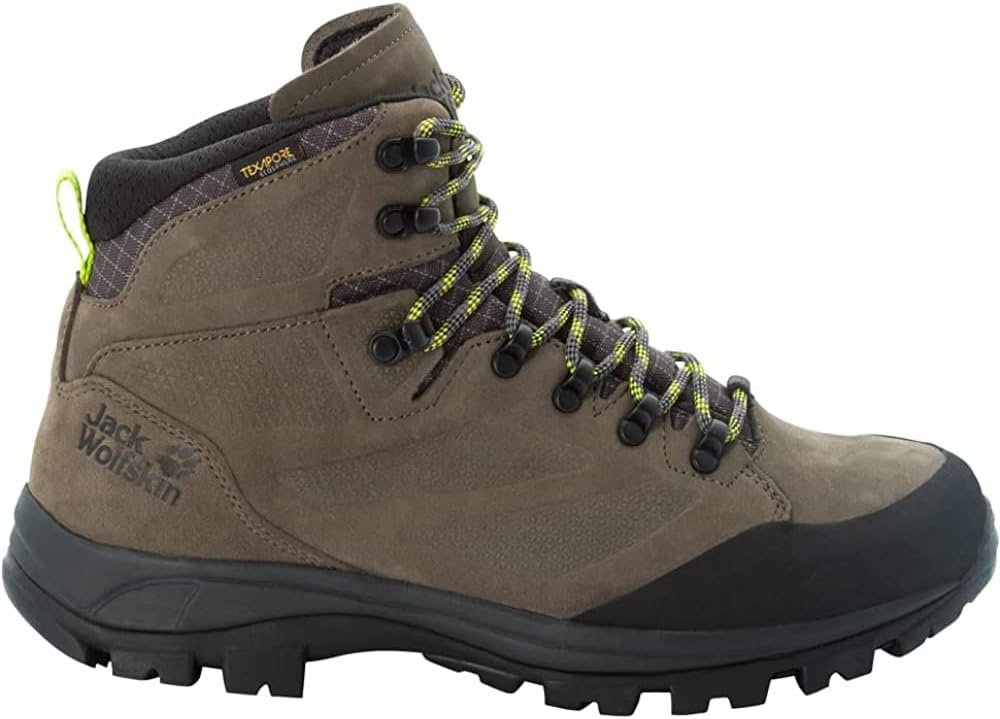 Мужские походные ботинки Jack Wolfskin Rebellion Texapore Mid, красный/коричневый — фото 3