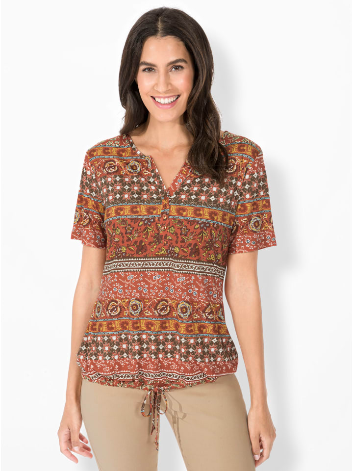 

Футболка с принтом в цвете терра-ржавчина WITT WEIDEN