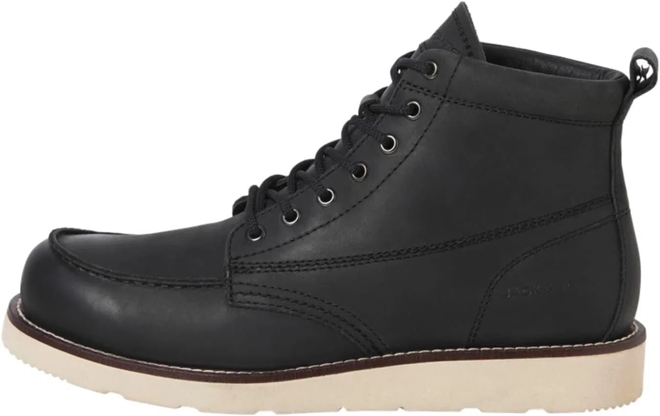 Мужские кожаные ботинки JACK & JONES Jfwtoronto Styd Ln, Black