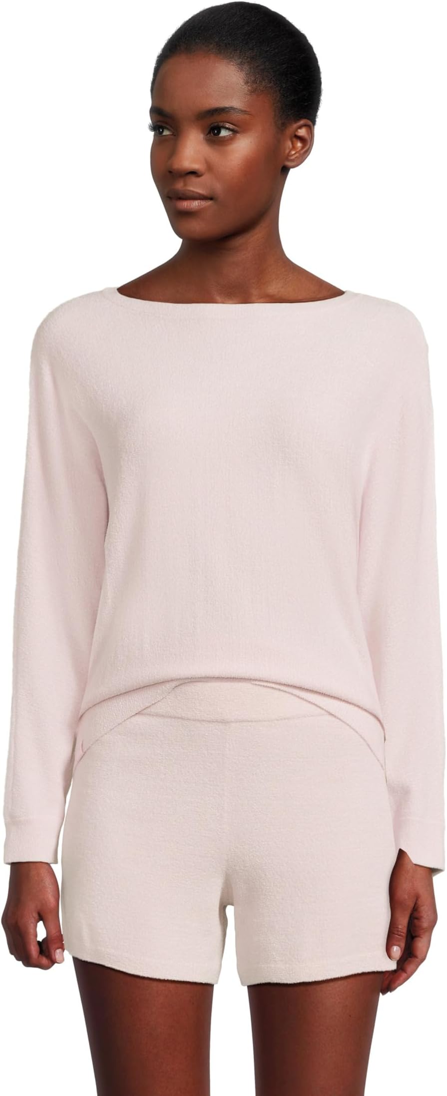 

Свитер Barefoot Dreams Cozychic Ultra Lite Boatneck Pullover and Short Set, Lotus Pink