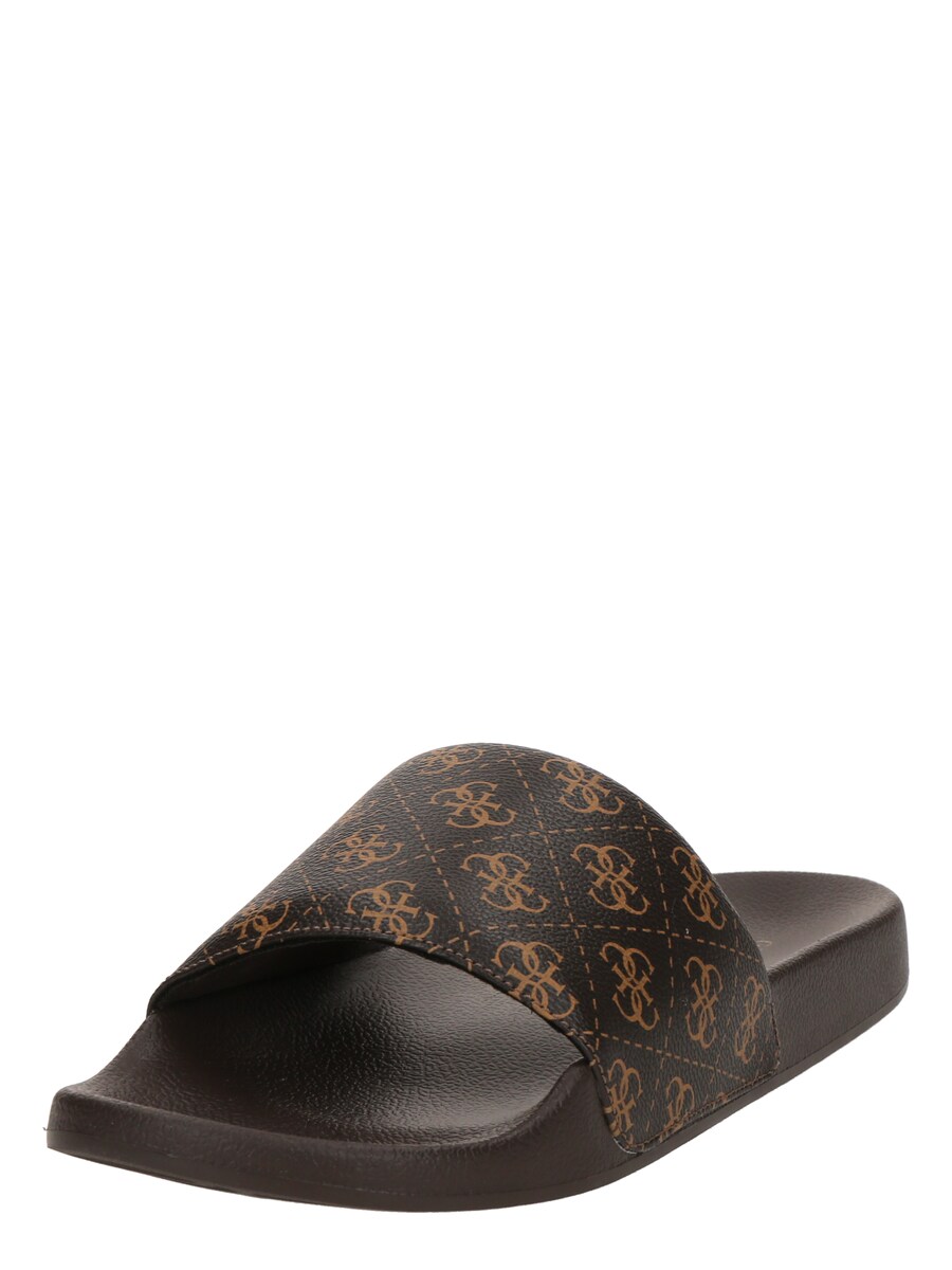 

Мюли GUESS TOKYO, цвет Cognac/Dark brown