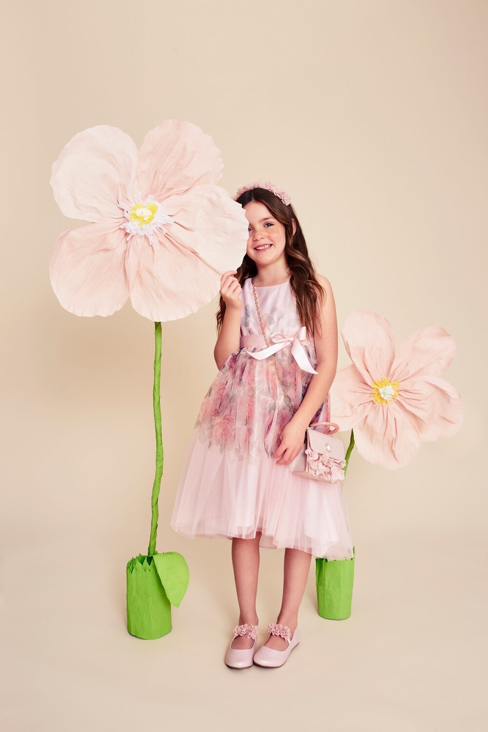 

Платье Rosie с лентой Monsoon, розовый
