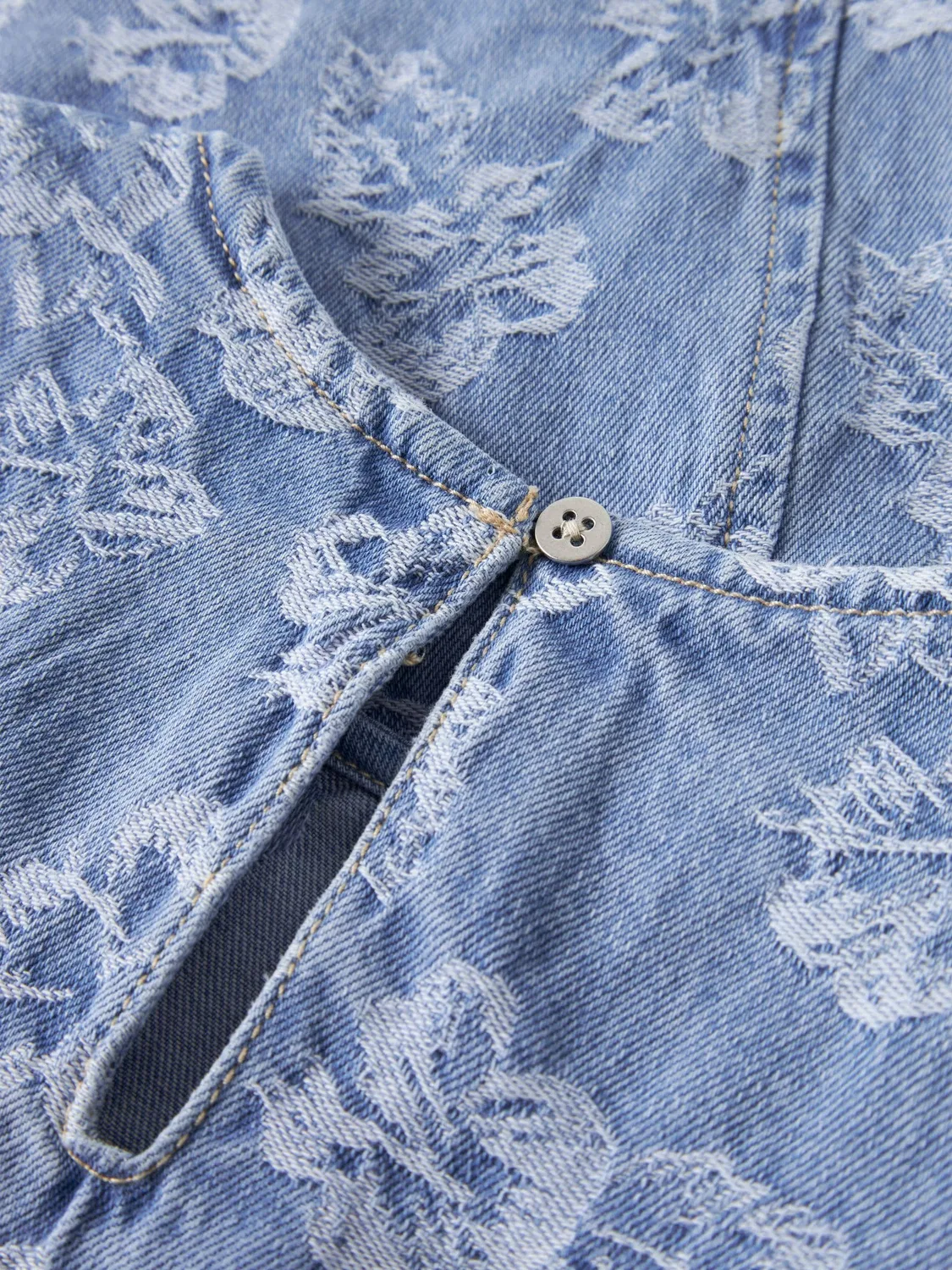 Топ джинсовый Name it, light blue denim — фото 4
