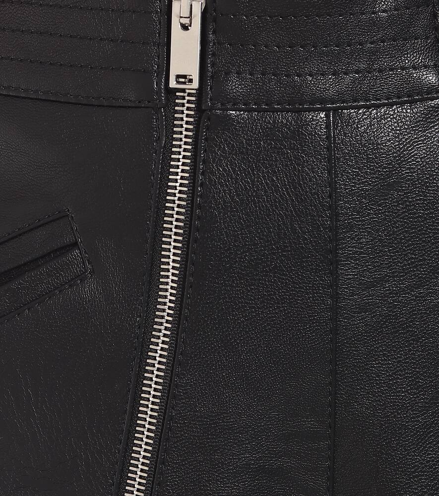 Высокие брюки из искусственной кожи Stella McCartney — фото 4
